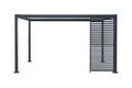Sidepanel med justerbare lameller til pergola 4 meter - Outfit